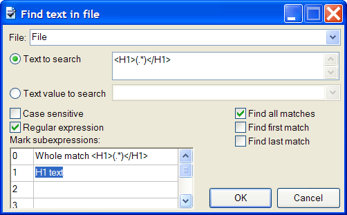 Edit rule to find the H1 element