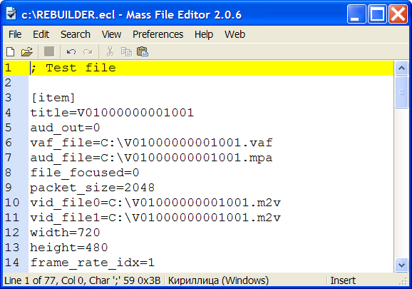 The original file
