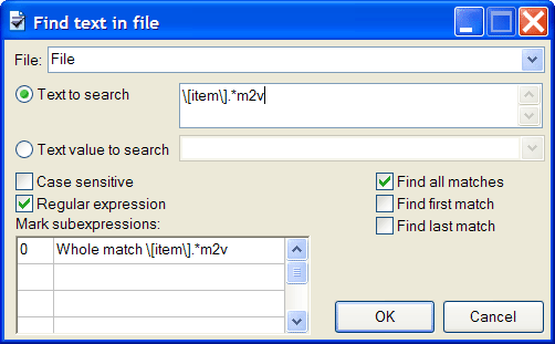 Edit rule to find the text in a section