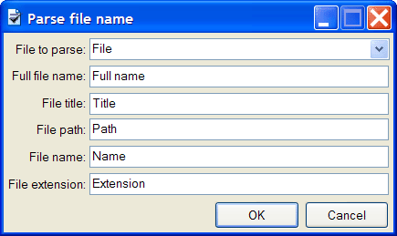 Edit rule to obtain the file name and path